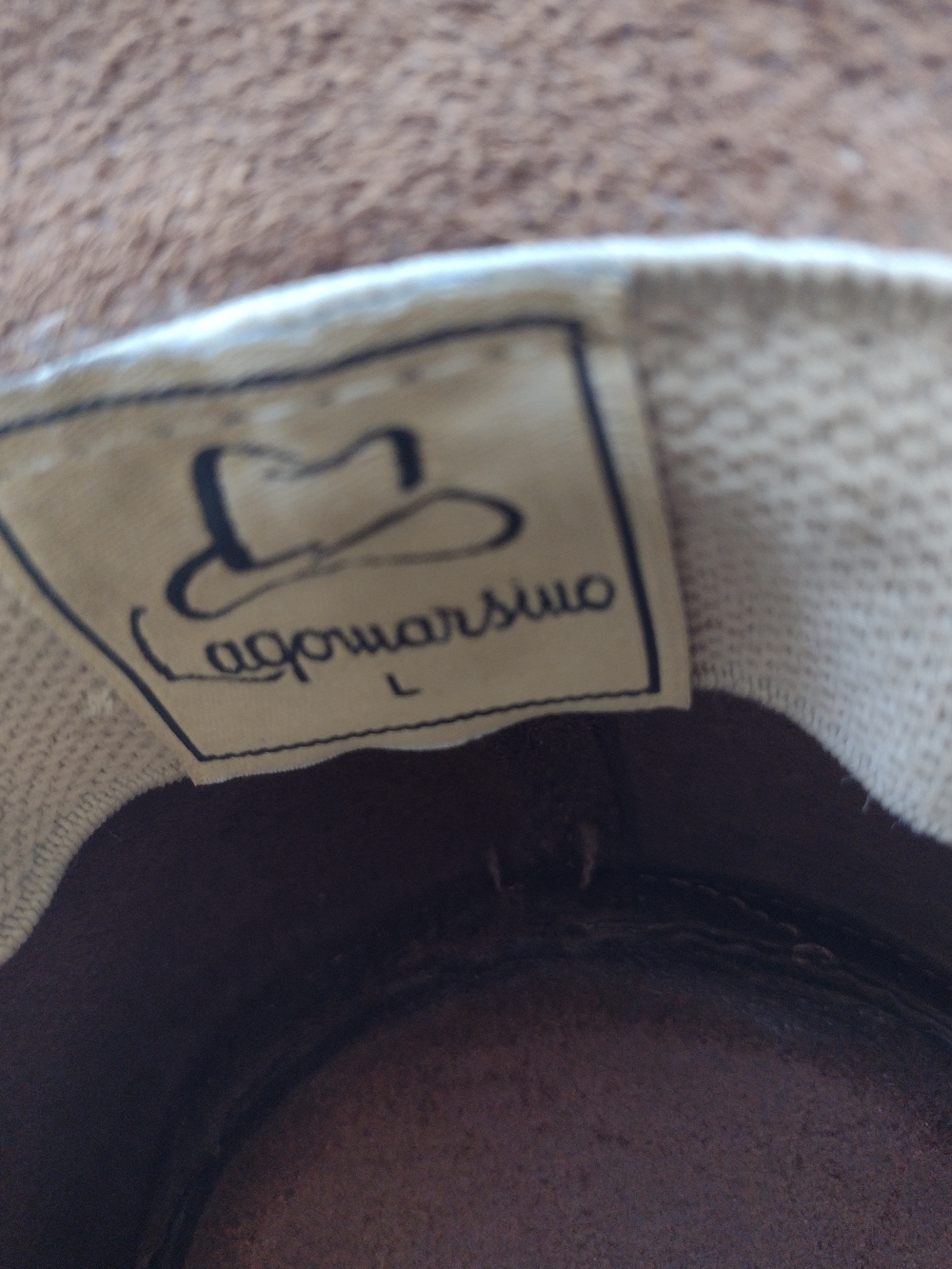 Men's Leather Western Hat in Dark Brown - Classic Braided Band - Picture 7 of 8